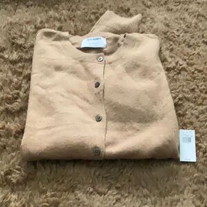 Old Navy Tan Button-Up Sweater